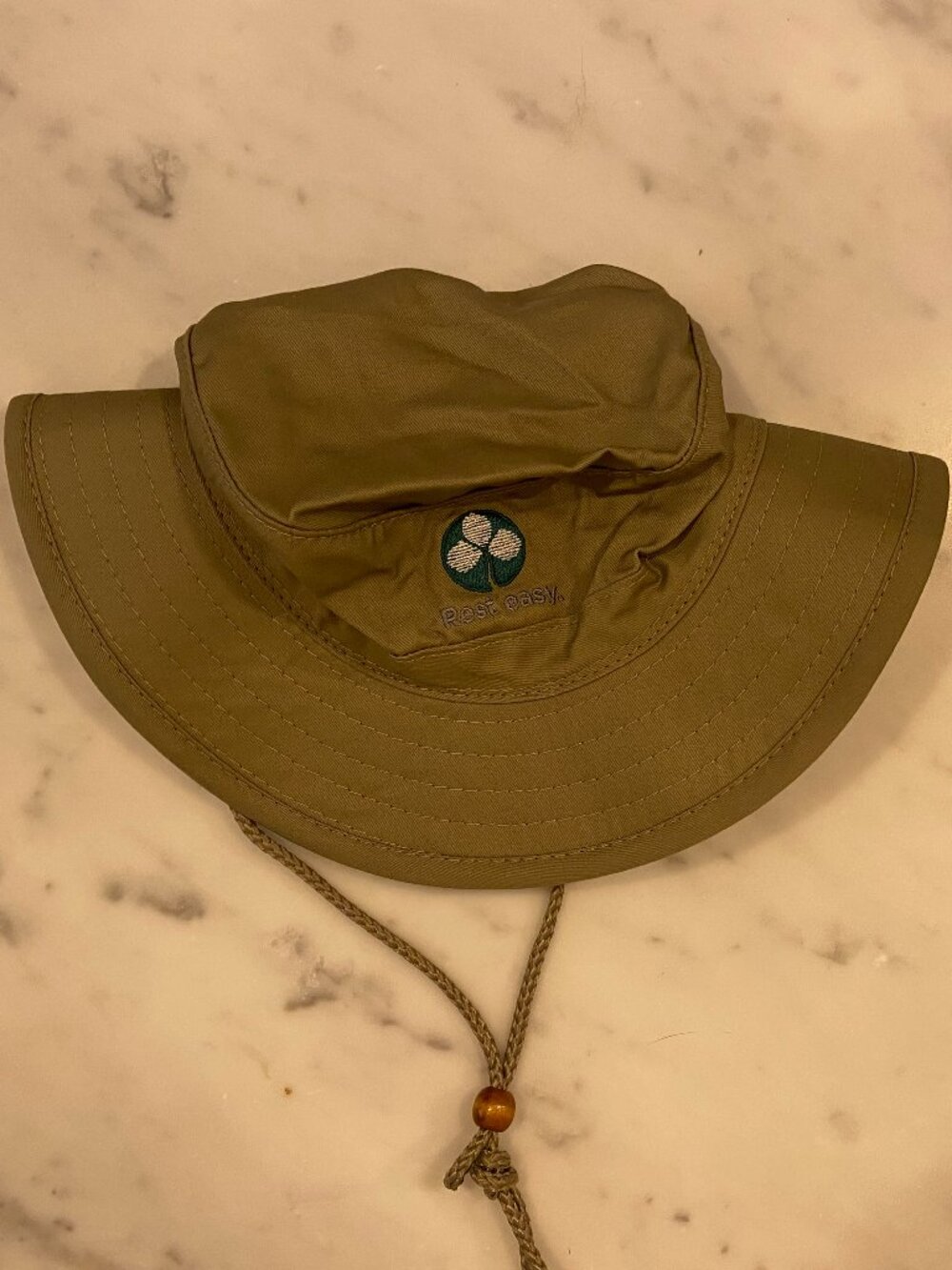 Rest Easy Khaki Fishing Hat. One Size Fits Most.